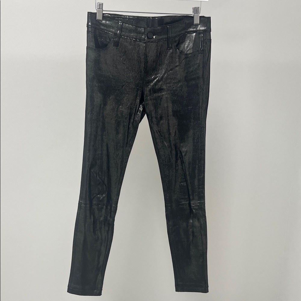 RtA Metallic Lamb Leather Jeans